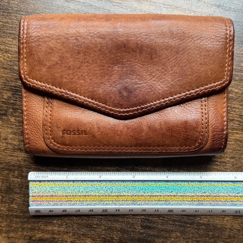VTG Fossil Genuine Leather Wallet SOFT! - Picture 10 of 11